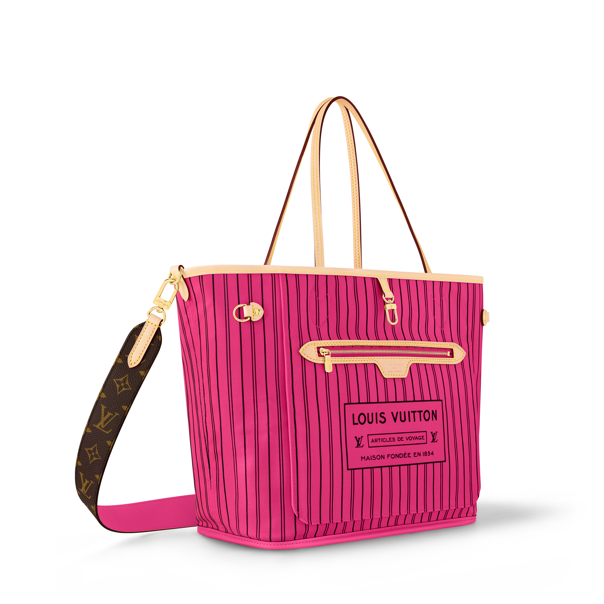 Neverfull Bandoulière Inside Out MM Monogram - Women Bags | LOUIS
